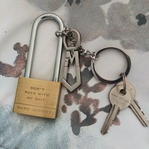 Marc Jacobs Keychain Padlock with key and box